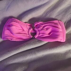 Chaser Hot Pink Ribbed Bandeau